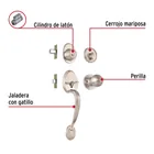 Jaladera/perilla, Lugo llave-mariposa, Níquel Satín, HERMEX 2