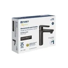 Monomando corto para lavabo, negro, FOSET RIVIERA 4