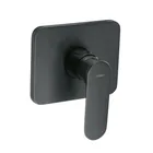 Monomando para regadera sin desviador, negro, FOSET RIVIERA 1