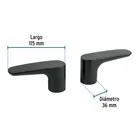 Juego manerales palanca para RIM-52M, negro, FOSET RIVIERA 2