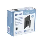Monomando para regadera sin desviador, negro, FOSET KUBO 4