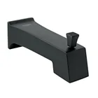 Salida de tina con desviador, negro, FOSET KUBO 1