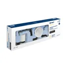 Juego de 6 accesorios para baño, negro, FOSET RIVIERA 4