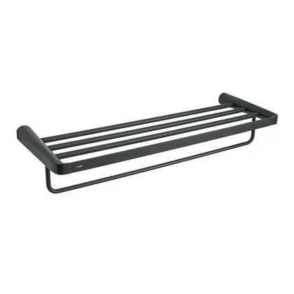Repisa portatoallas, negro, FOSET RIVIERA