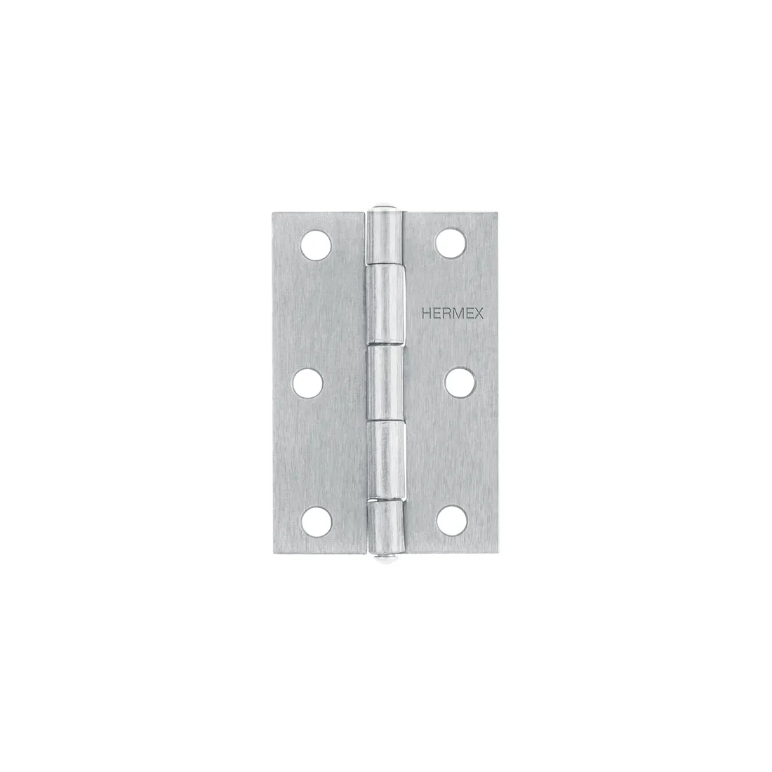 Bisagra rectangular 3 x 2', acero natural, HERMEX