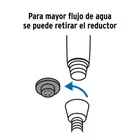 Regadera de teléfono con soporte, negro, FOSET RIVIERA 3