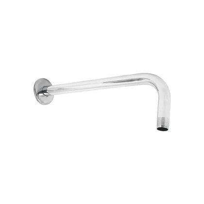 Brazo recto con chapetón para regadera, 30 cm, cromo, FOSET