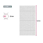 Rollo malla hexagonal cal.22, 1.2x 45m, abertura 25mm, 16kg 3