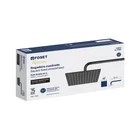 Regadera plato cuadrado 10' con brazo, negro, FOSET RIVIERA 4