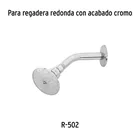 Regadera redonda 3', metálica, sin brazo, cromo, AQUA 6