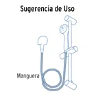 Manguera lisa para regadera, manual, cromada, FOSET RIVIERA 2