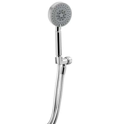 Regadera cromo de teléfono 4' con soporte, FOSET ELEMENT