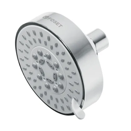 Regadera cromo 4'con 5 funciones, sin brazo, FOSET ELEMENT