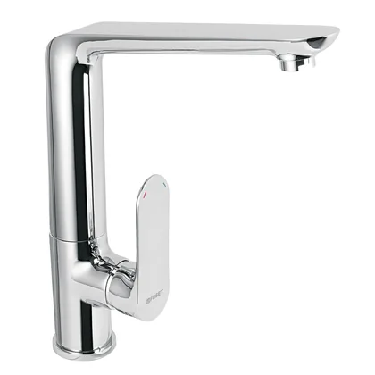 Monomando cuello alto para fregadero, cromo, FOSET RIVIERA