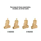 Juego manerales palanca para regadera, cromo, RIVIERA 4