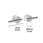 Juego manerales mezcladora de pared, lavabo, cromo, ELEMENT 3