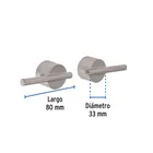 Juego manerales mezcladora de pared, lavabo, satín, ELEMENT 3
