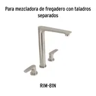 Juego manerales palanca para mezcladora, satín, RIVIERA 4