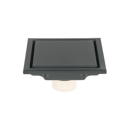 Resumidero reversible 4', anti olores, acero inox, negro, AQ