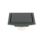 Resumidero reversible 4', anti olores, acero inox, negro, AQ 1