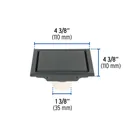 Resumidero reversible 4', anti olores, acero inox, negro, AQ 3