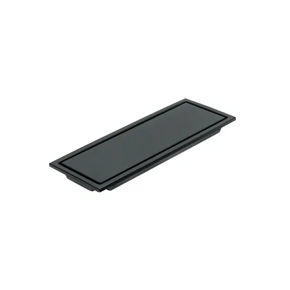 Resumidero rectangular 30x11cm reversible, negro, FOSET AQUA