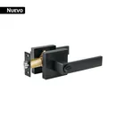 Cerradura manija 'Módena' p/recámara, negro mate, HERMEX 1