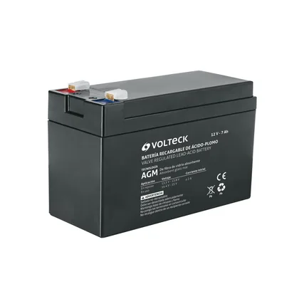 Batería sellada de ácido-plomo 12 Vcc 7 Ah, VOLTECK