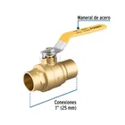 Válvula de esfera para gas, soldable, 1', alta presión 2