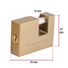 Candado antipalanca 70 mm cuerpo de hierro, HERMEX BASIC 4