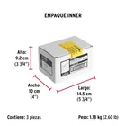 Candado antipalanca 70 mm cuerpo de hierro, HERMEX BASIC 7