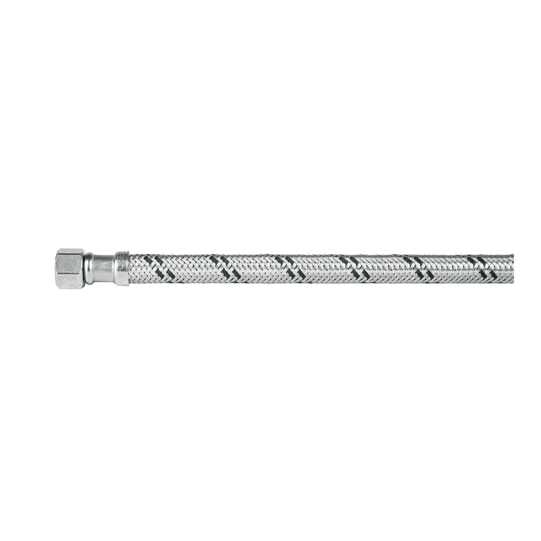 Manguera lavabo/fregadero, acero inox, 1/2' x 3/8', 40 cm