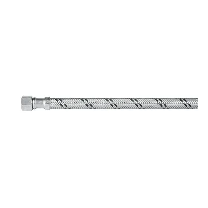 Manguera lavabo/fregadero, acero inox, 1/2' x 3/8', 40 cm