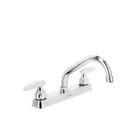 Mezcladora 8' fregadero cromo, cuello corto, cono, BASIC 1