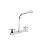 Mezcladora 8' fregadero cromo, cuello cobra, cruceta, BASIC 1