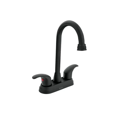 Mezcladora lavabo 4' negro, tipo bar, palanca, AQUA