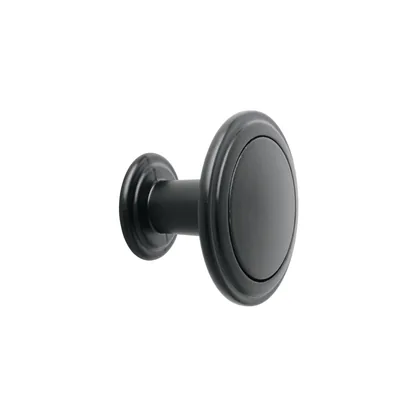 Perilla estilo 'Moderno' acabado negro, HERMEX