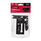 Pasador con cadena para puerta, acabado negro, HERMEX 2