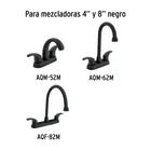 Juego manerales de palanca p/lav-fregadero,negro mate AQUA 4
