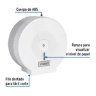 Portarrollo junior de ABS, blanco, FOSET BASIC 2