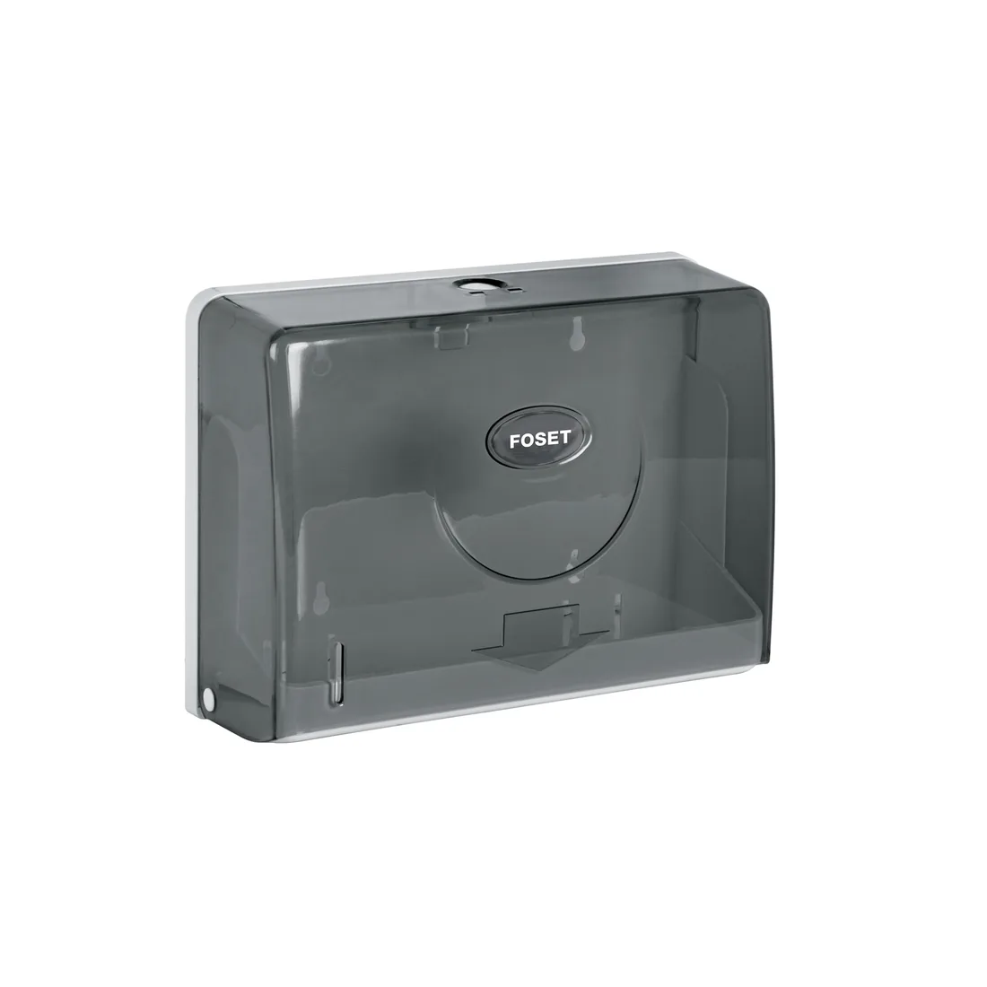 Dispensador chico para toallas de papel, humo, FOSET BASIC
