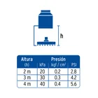 Regadera plato cuadrado 10' sin brazo, cromo, FOSET RIVIERA 3