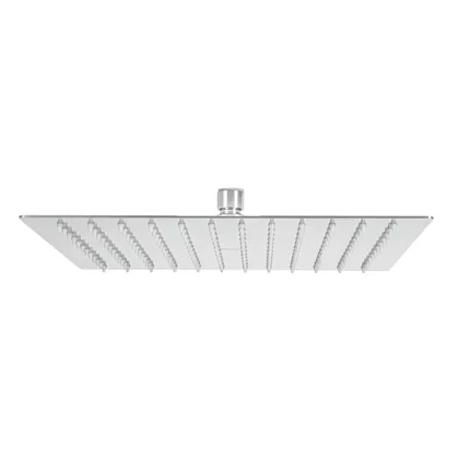 Regadera plato cuadrado 12' sin brazo, cromo, FOSET RIVIERA