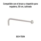 Regadera plato cuadrado 12' sin brazo, satín, FOSET RIVIERA 6