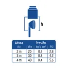 Regadera de teléfono 3-1/4, ABS, con soporte, cromo, AERO 3