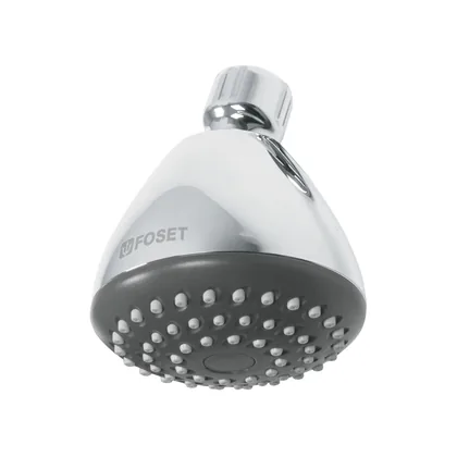 Regadera redonda 3-1/4', ABS, sin brazo, cromo, AERO