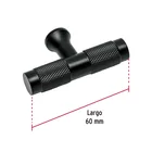 Perilla metálica estilo 'Segovia', negro, HERMEX 3