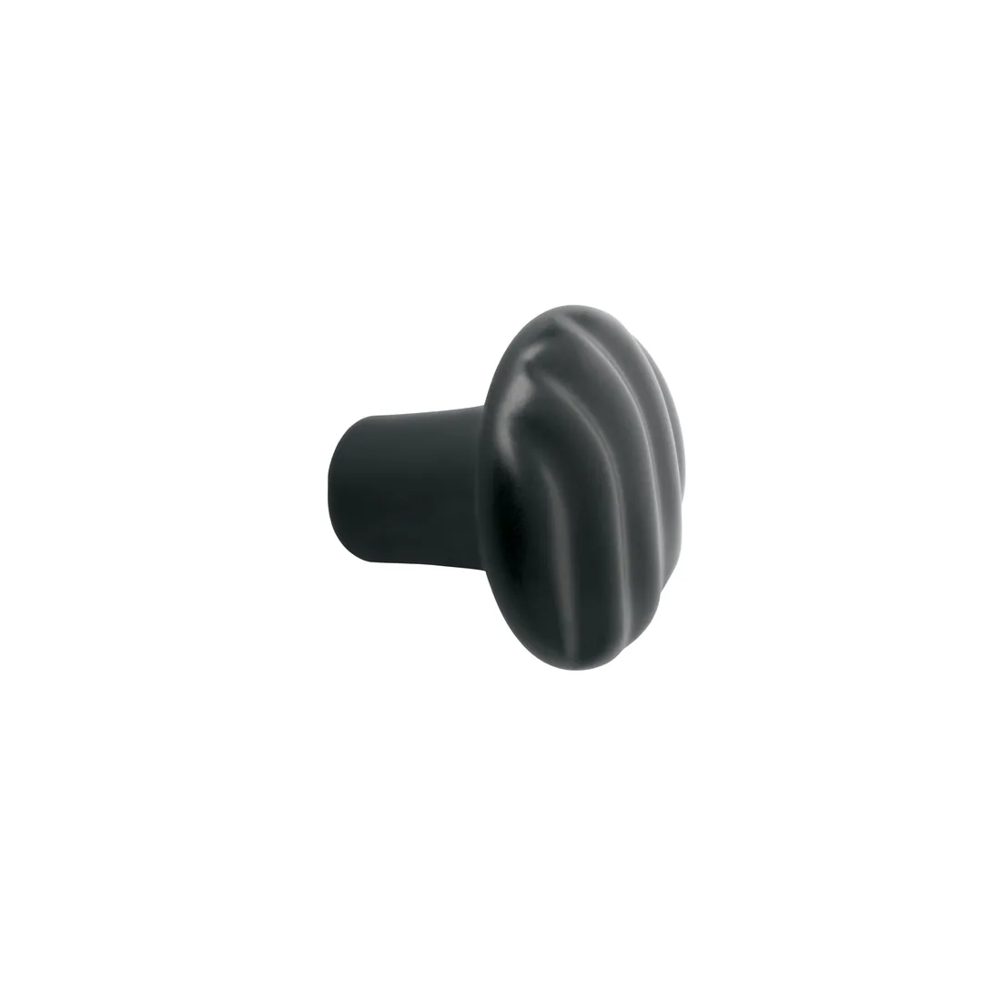 Perilla metálica estilo 'Toledo', acabado negro, HERMEX