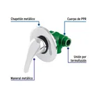 Monomando de empotrar para regadera PPR 1/2', FOSET 2