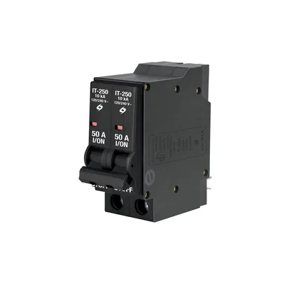 Interruptor de 2 polos 50A, enchufable, a granel, VOLTECK